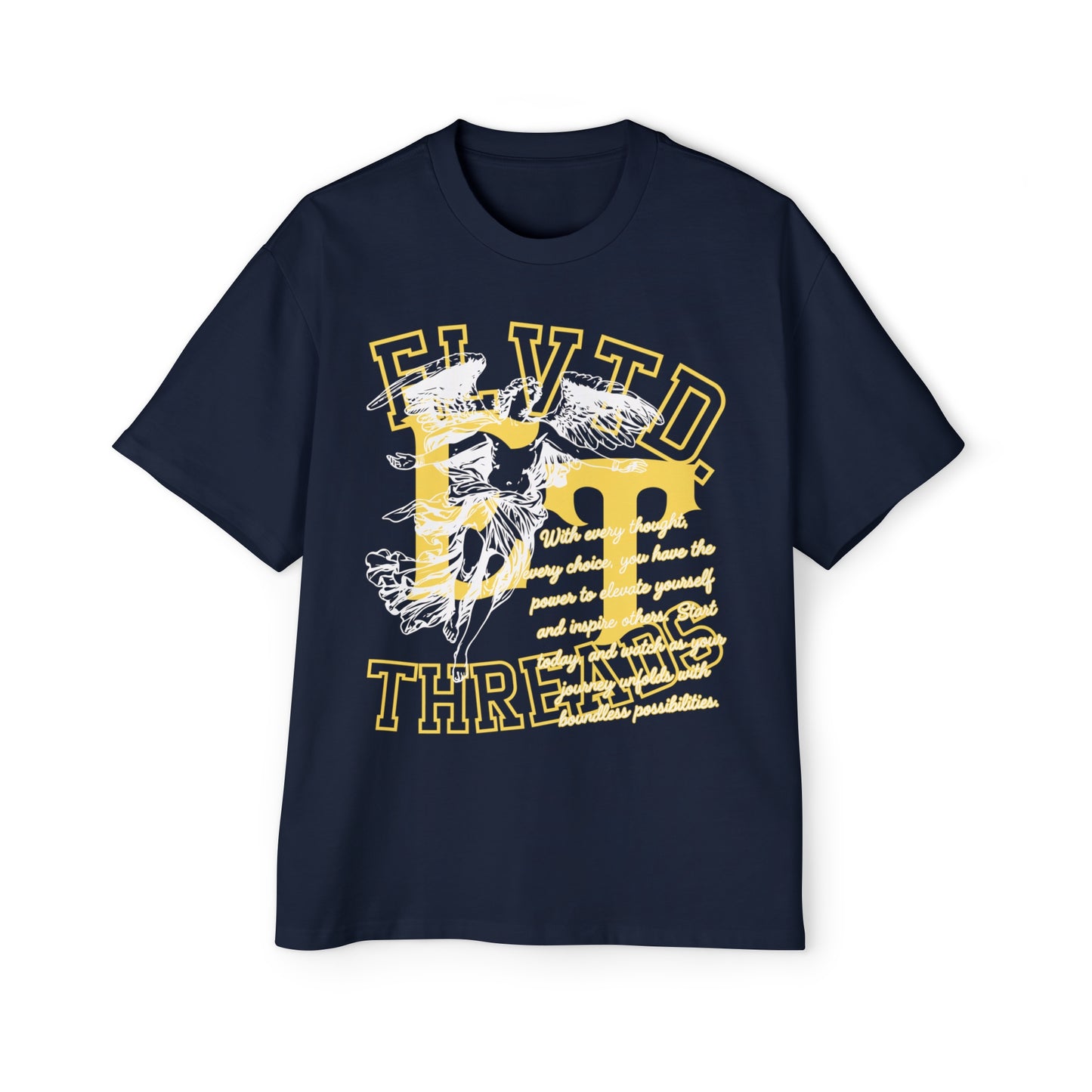 'ET ELEVATE YOURSELF' T-SHIRT (NAVY)