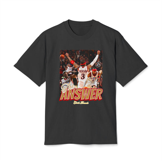 'THE ANSWER' GRAPHIC T-SHIRT (FADED BLACK)