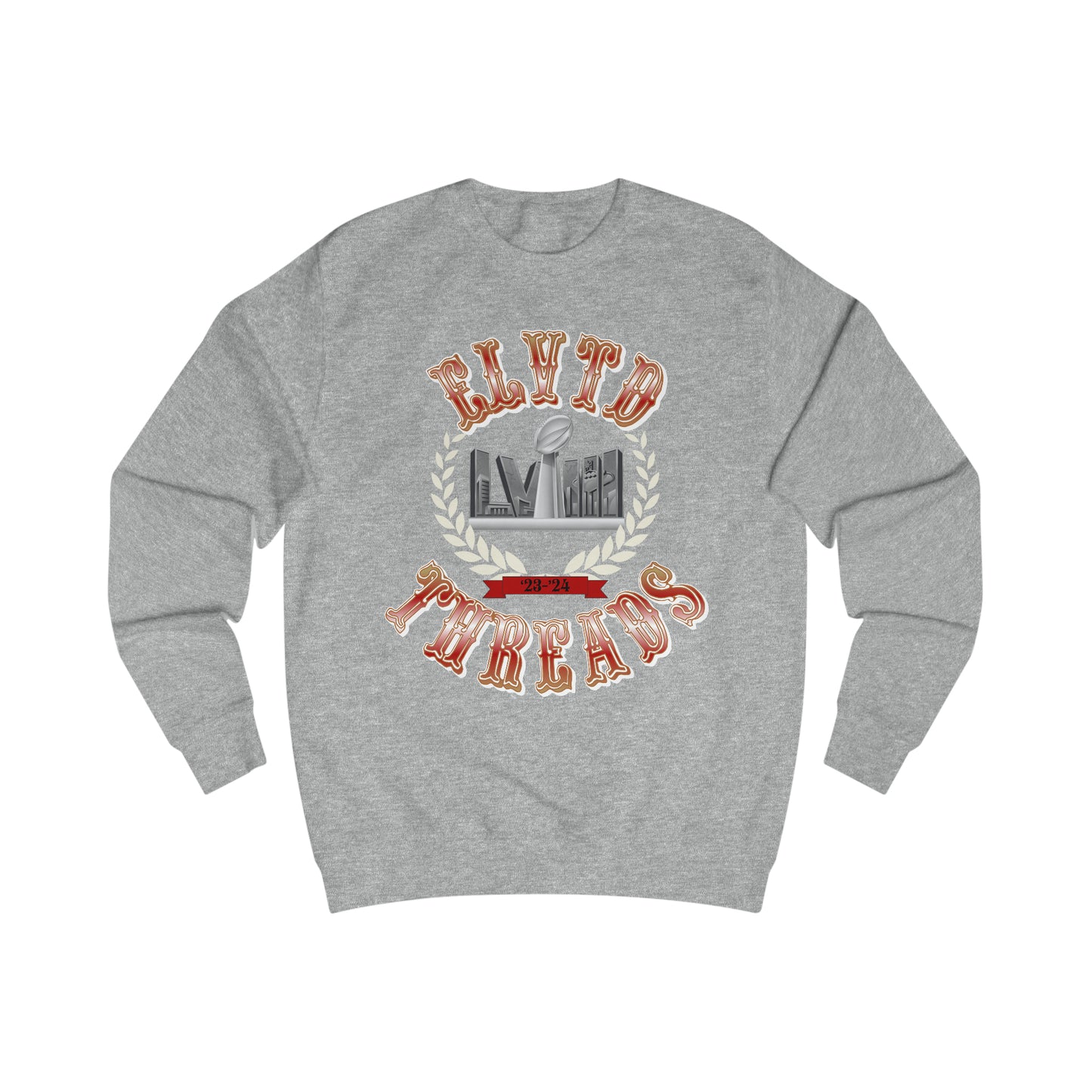 'Elvtd.Threads' Niners Superbowl Sweatshirt (Heather Grey)