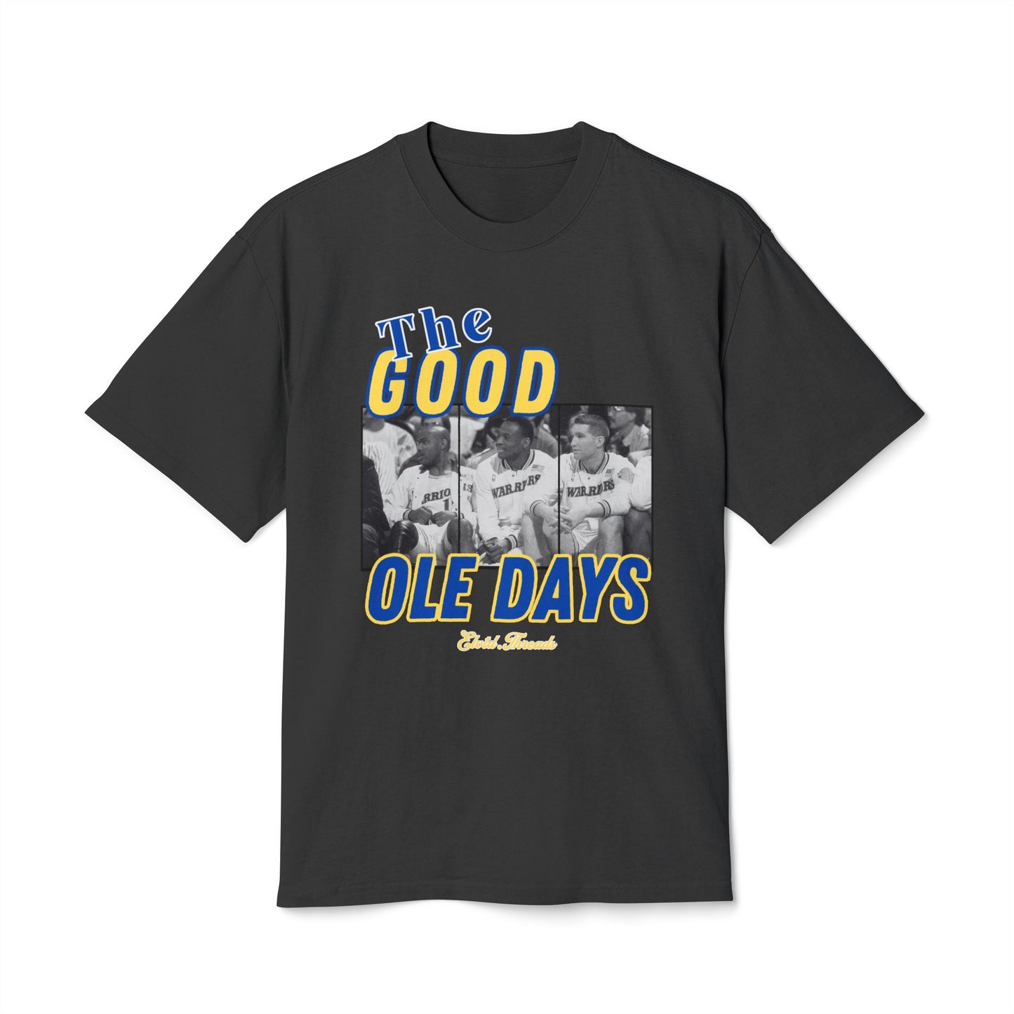 'THE GOOD OLE DAYS' GRAPHIC T-SHIRT (FADED BLACK)